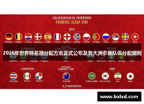 2026年世界杯名额分配方案正式公布及各大洲参赛队伍分配细则